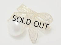 白蝶 13.3×13.6 mm 2WAY ブローチ