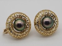 ROYAL PEACOCK COLLAR  K18YG EARRING