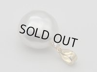 白蝶真珠スクエアーパール13mm シルバーピンク K18 Dia TOP