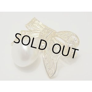 画像: 白蝶 13.3×13.6 mm 2WAY ブローチ
