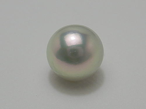画像: アコヤ真珠最大級 10.0 mm 巻き厚 1.00 mm 最高品質 「オーロラ ・ 真多麻」 K18WG ペンダント